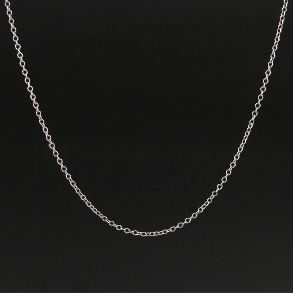 14K Gold (White) Cable Chain Necklace